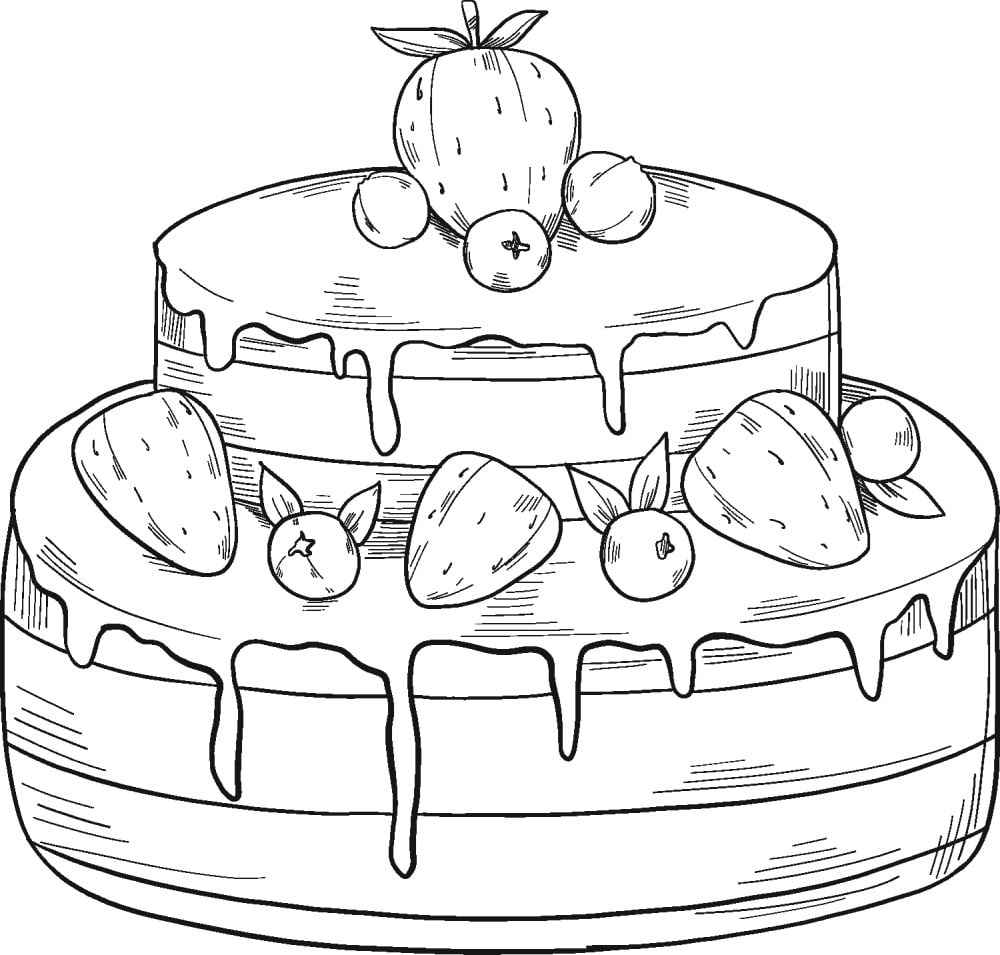 Obrázok koláča s jahodami