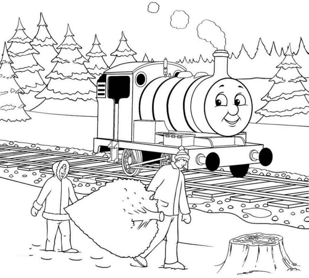 Tåget går målarbilder