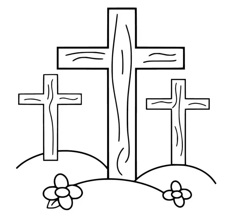 色付きの 3 つの十字架