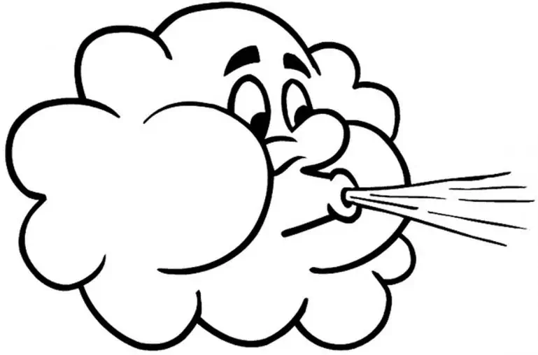 der wind zum färben
