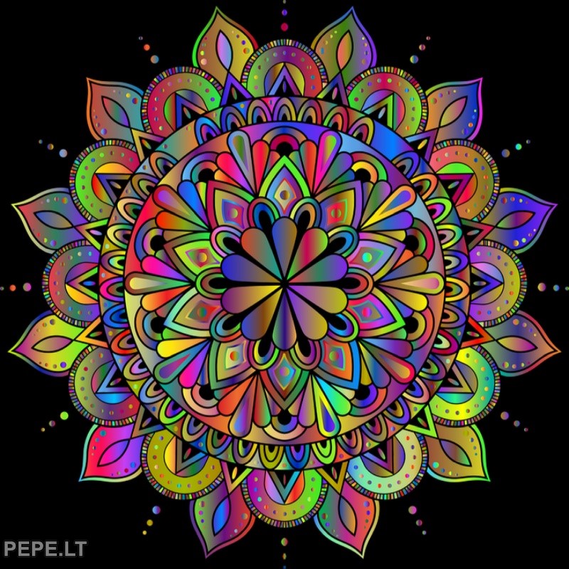 mandala coloré