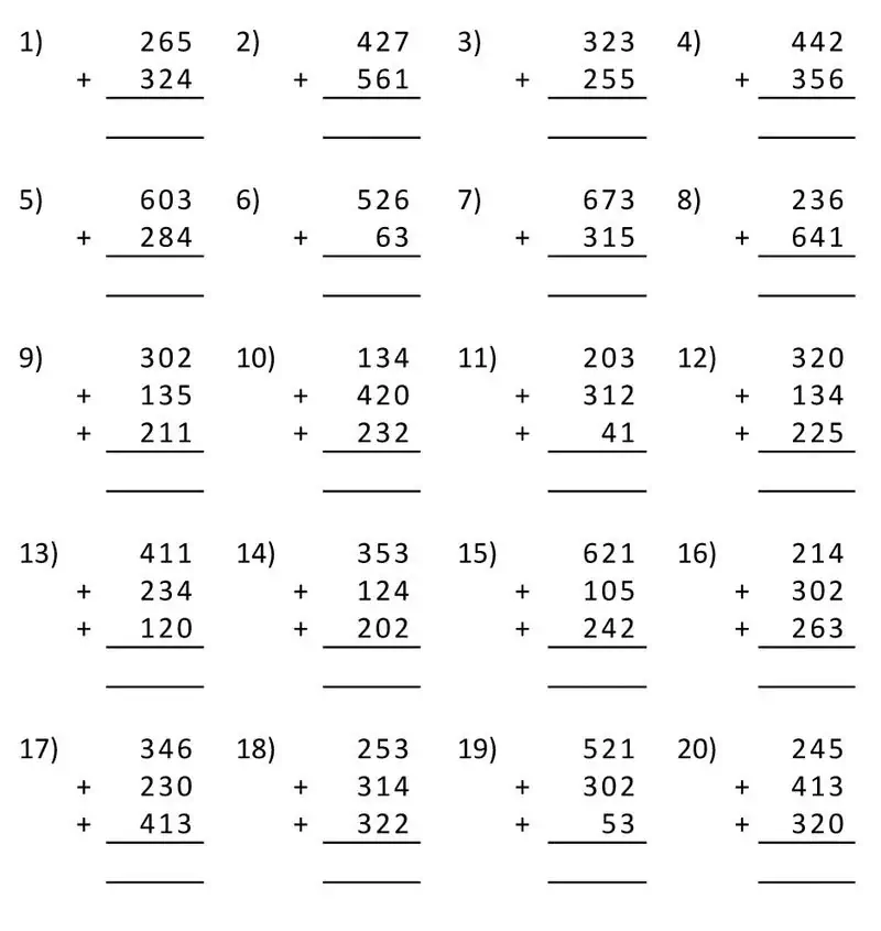 Matematik kompositionsopgaver.
