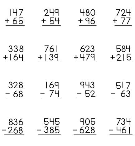 Composition des mathématiques pour les élèves de cinquième année