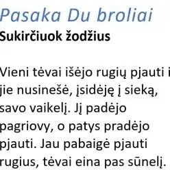 Sukirčiuok žodžius