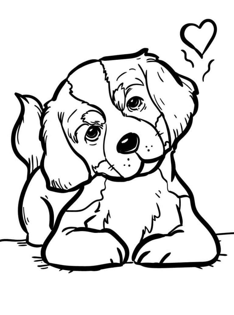 chien coloriage