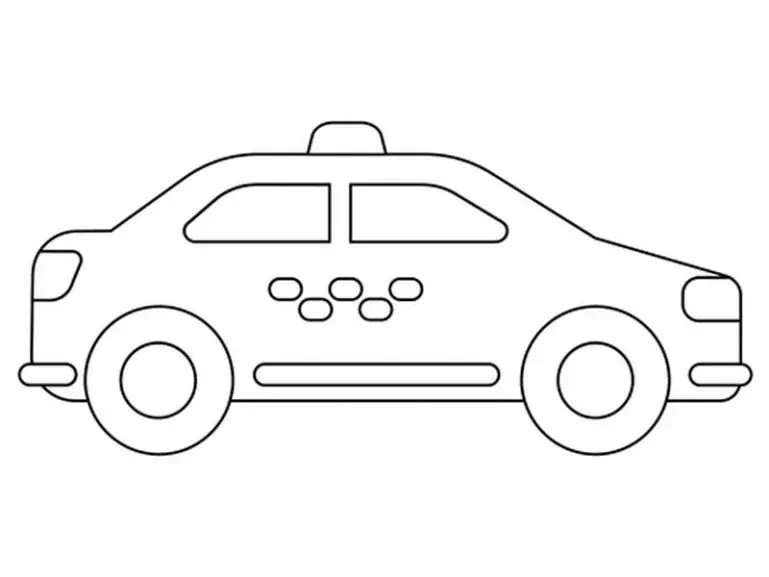 Taxi coloriage