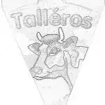 Štítok syra Talleros