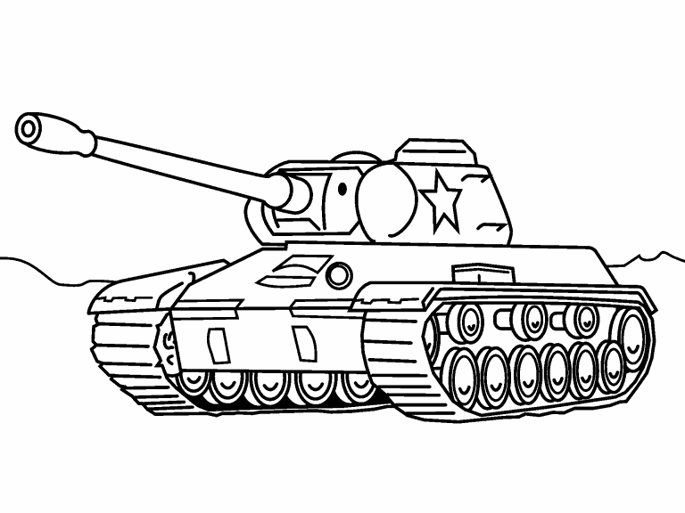 Tanque para colorear