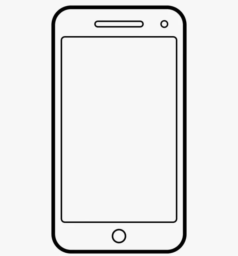 Mobilný telefón omaľovánky 