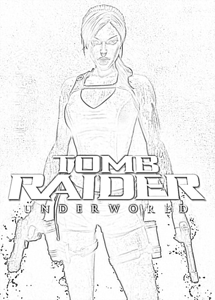 Lara Croft Tomb Rider krāsojamās lapass spēle