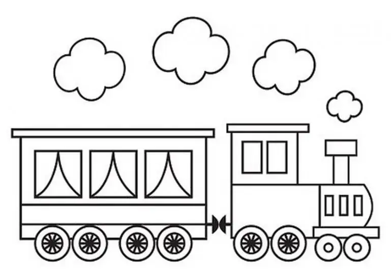 Dessin de trains