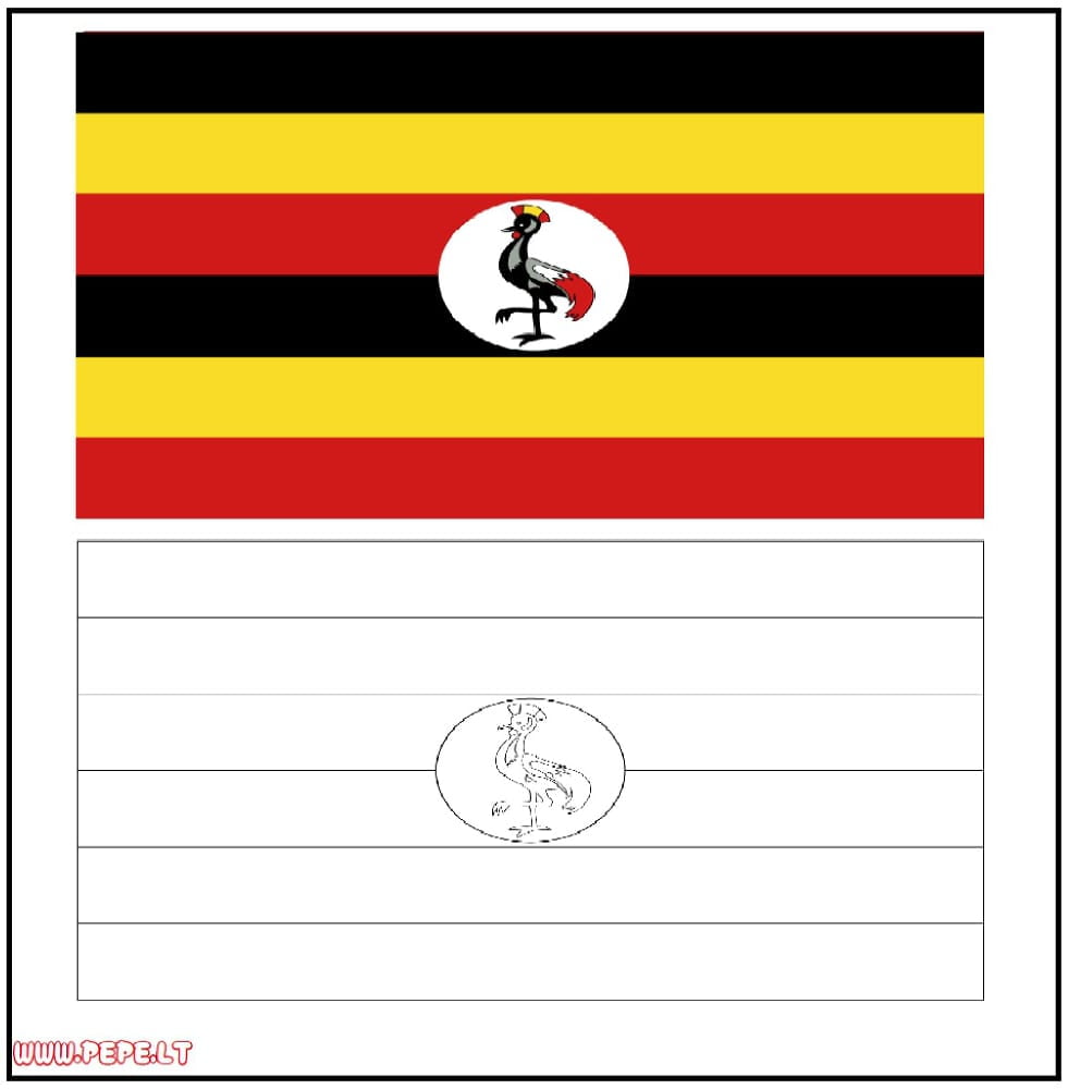 Bendera ya Uganda, Uganda