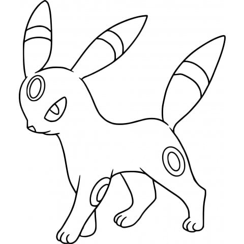 Colorir Umbreon