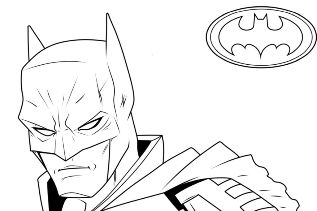 Batman obličej omalovánky