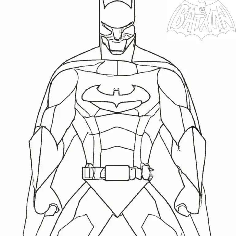 Vizatim Batman për ngjyrosje
