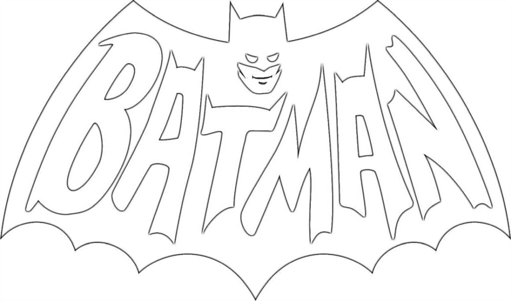 علامة Batman رسومات للتلوين