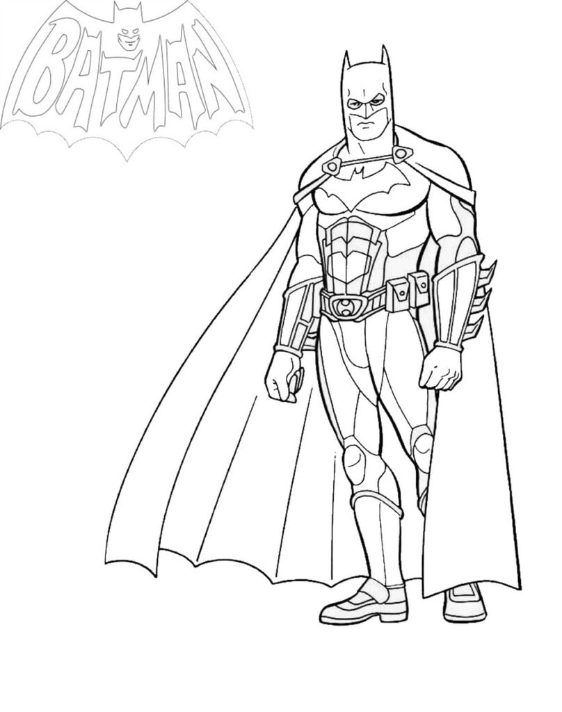 dibujo de batman para colorear