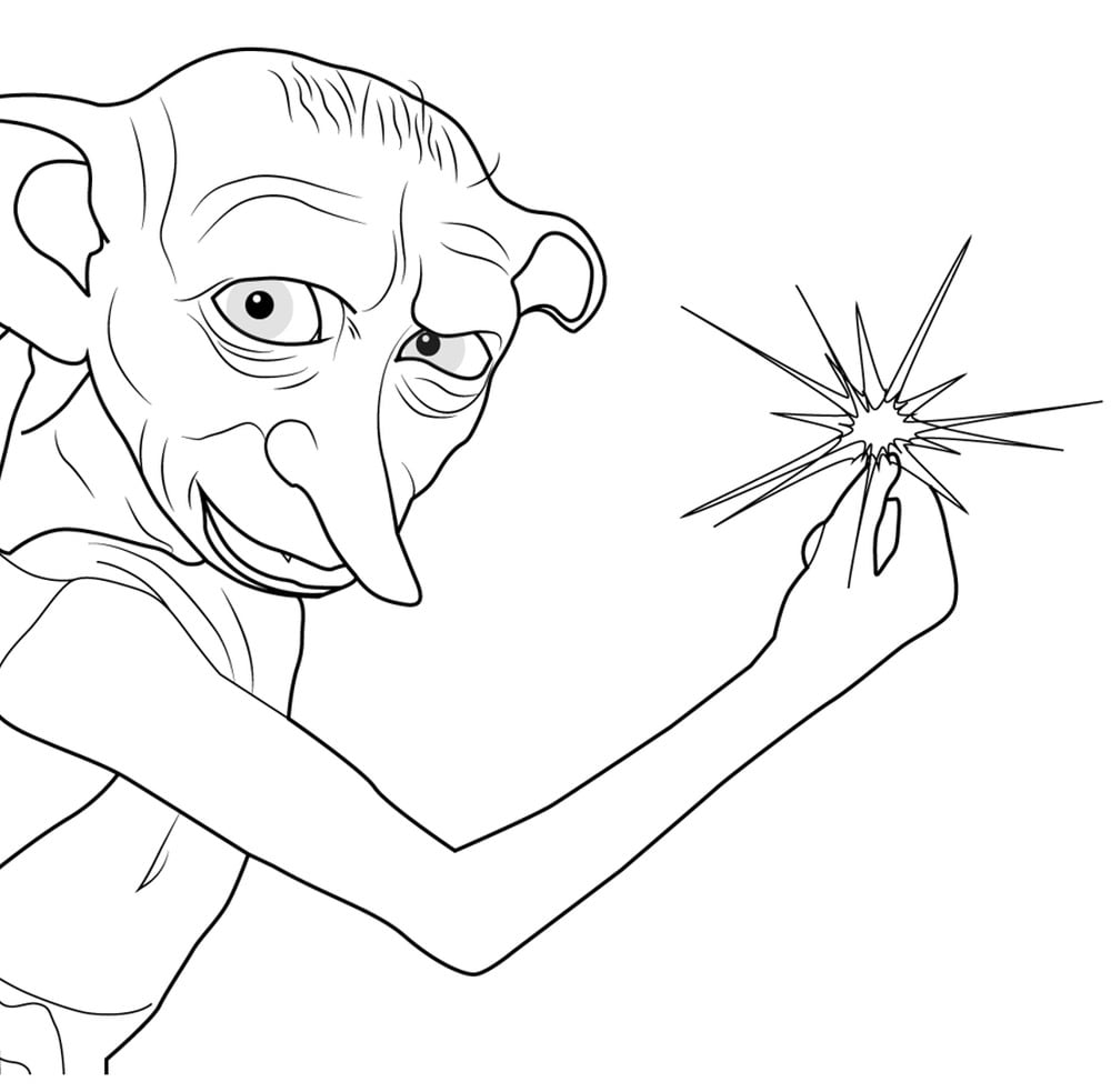 dobby para colorear