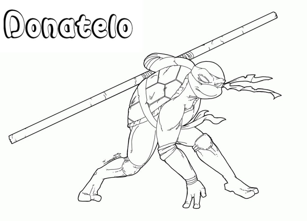 Donatello na vyfarbenie
