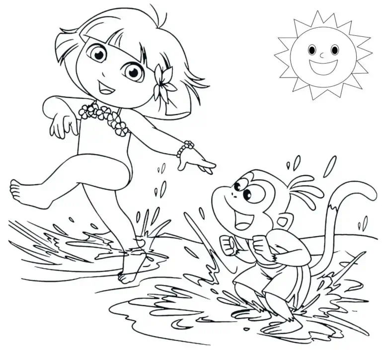 Dora 목욕, 색상