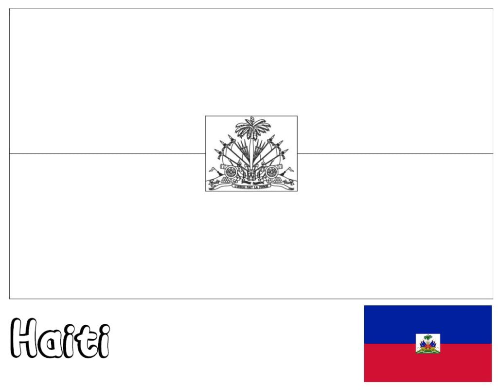 علم هايتي للتلوين، هايتي