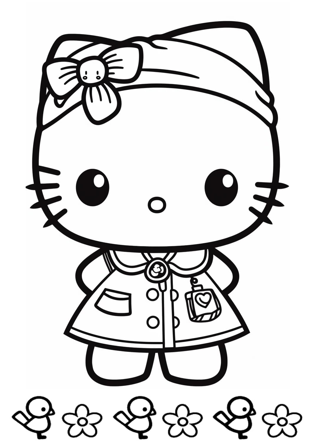 Hello Kitty para colorear 🎀 –