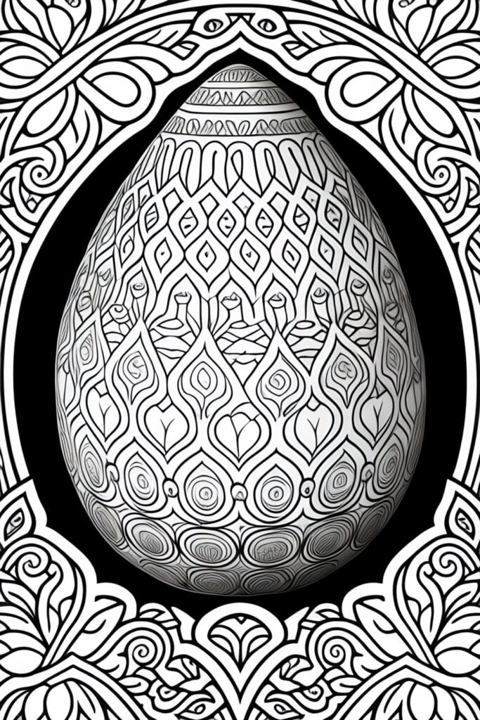 Easter egg para sa pagkolor