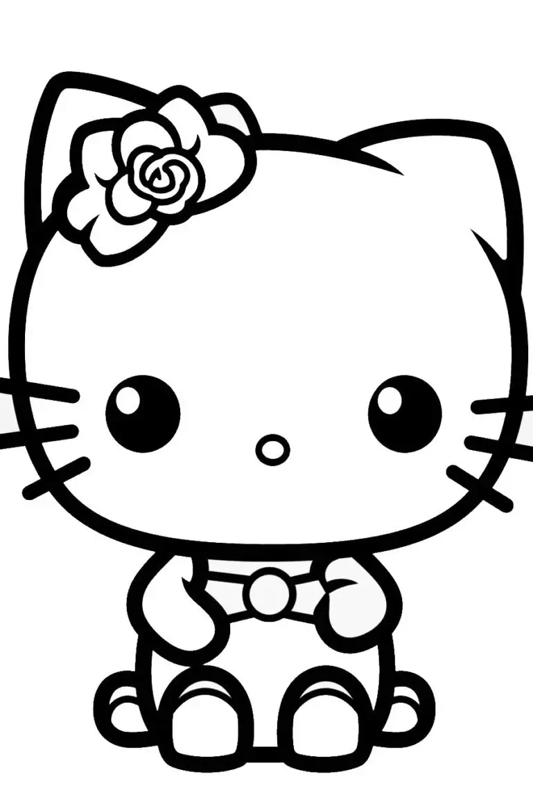Hello Kitty 색칠 공부 🎀