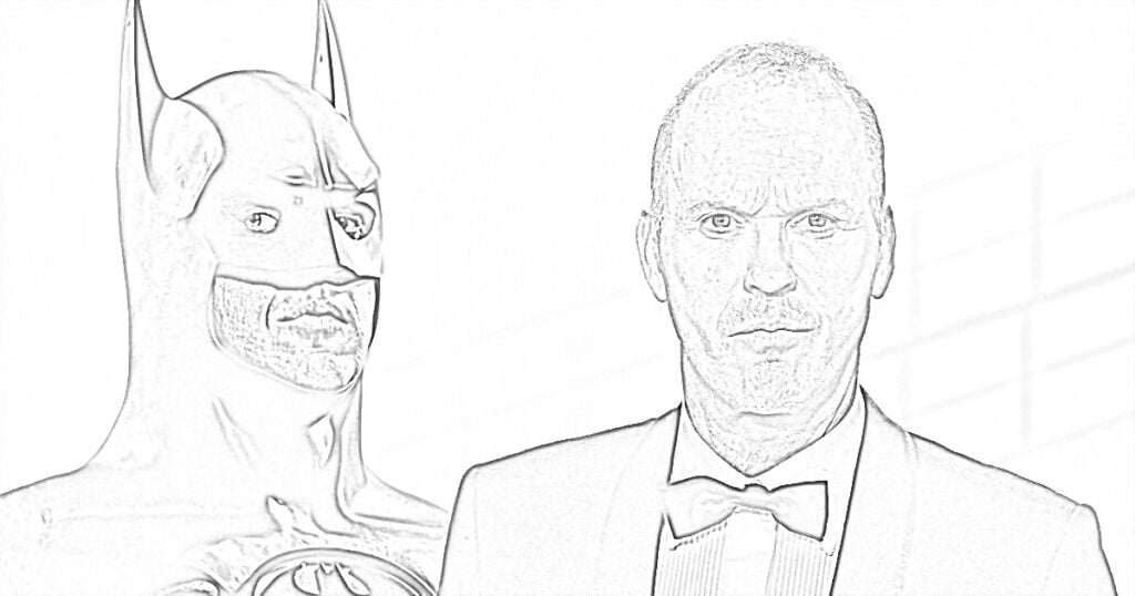 Michael Keaton kurasa za kuchorea