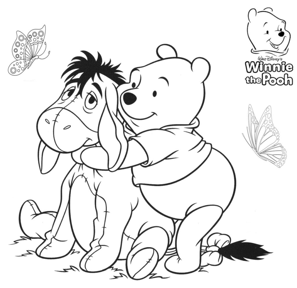 Ursinho Pooh para colorir