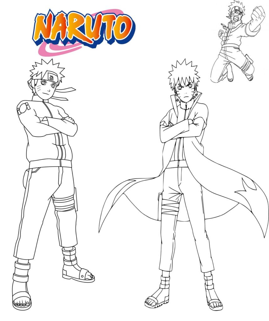 Naruto Uzumaki színező oldalak
