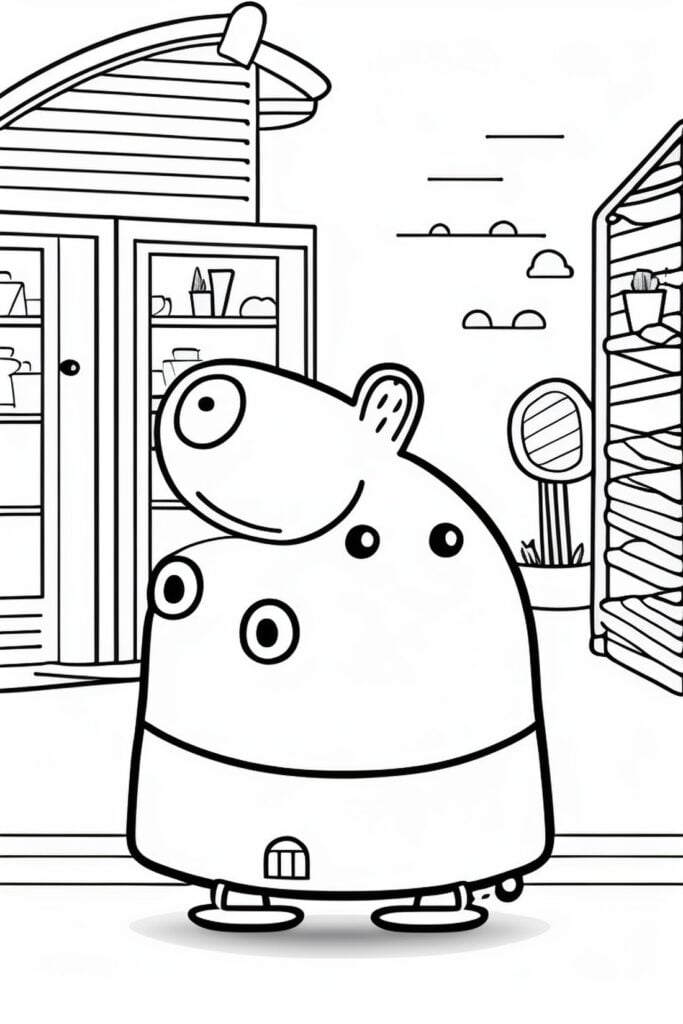 Peppa pig para colorir 🐷 –