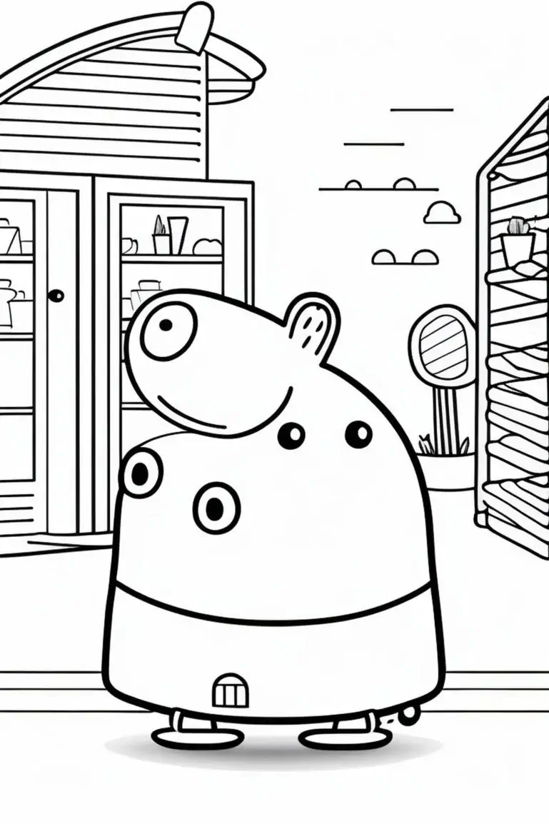 UFO 색칠 공부용 Peppa