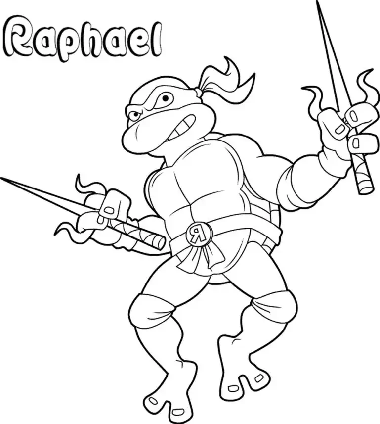 Rafael para colorear