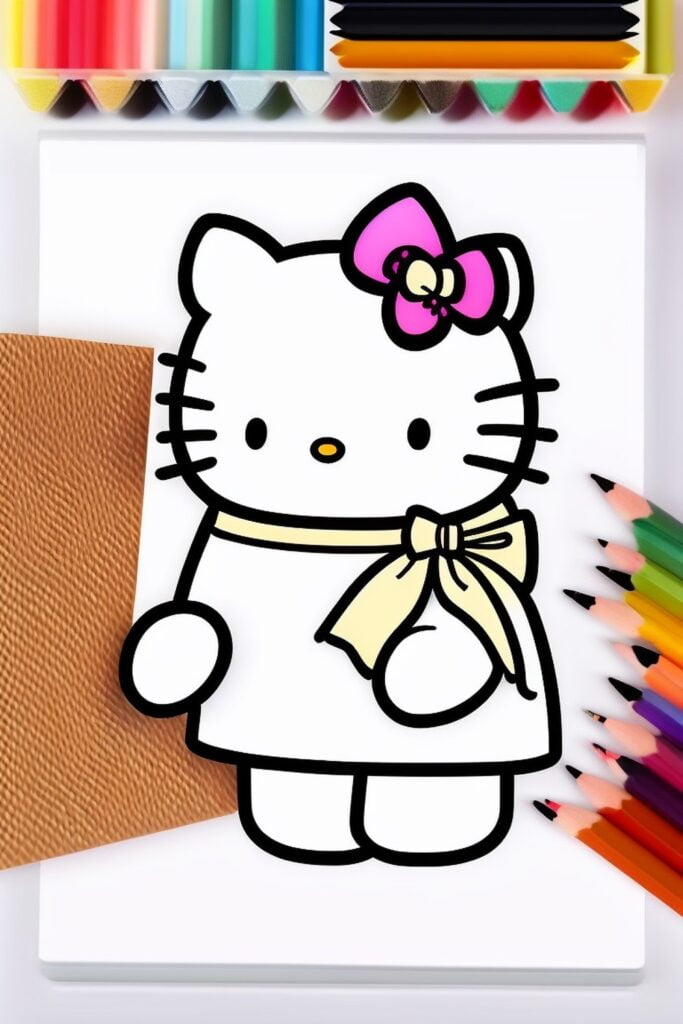 Color Hello Kitty