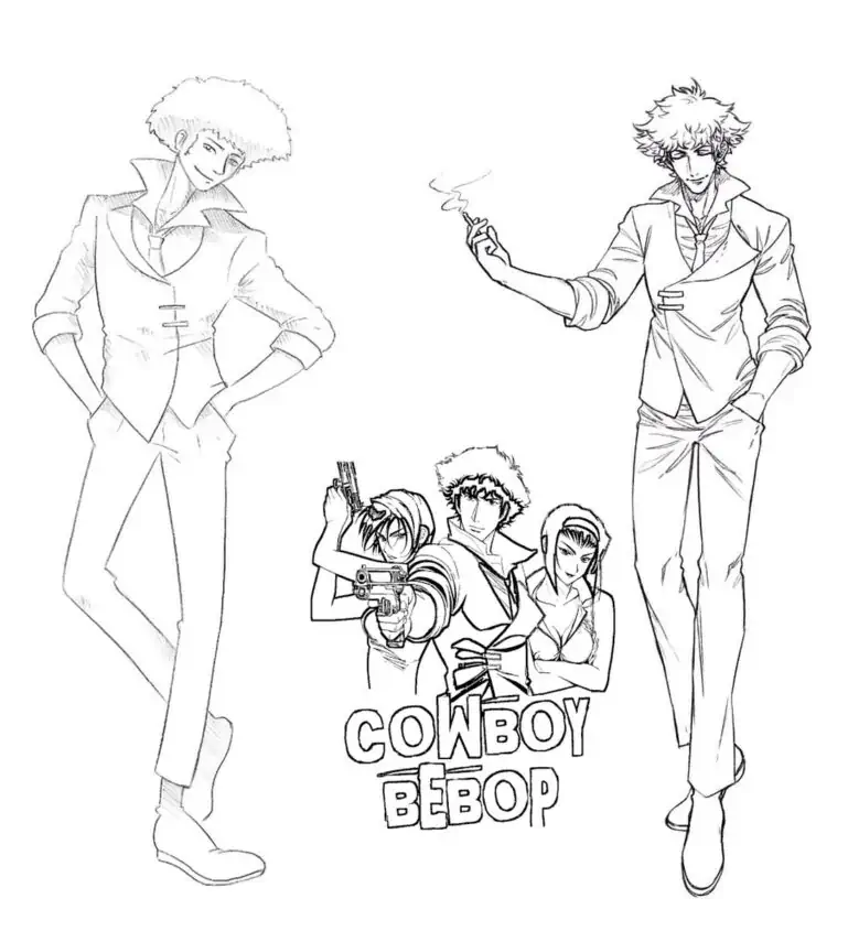 Spike Spiegel - Cowboy Bebop pobarvanka
