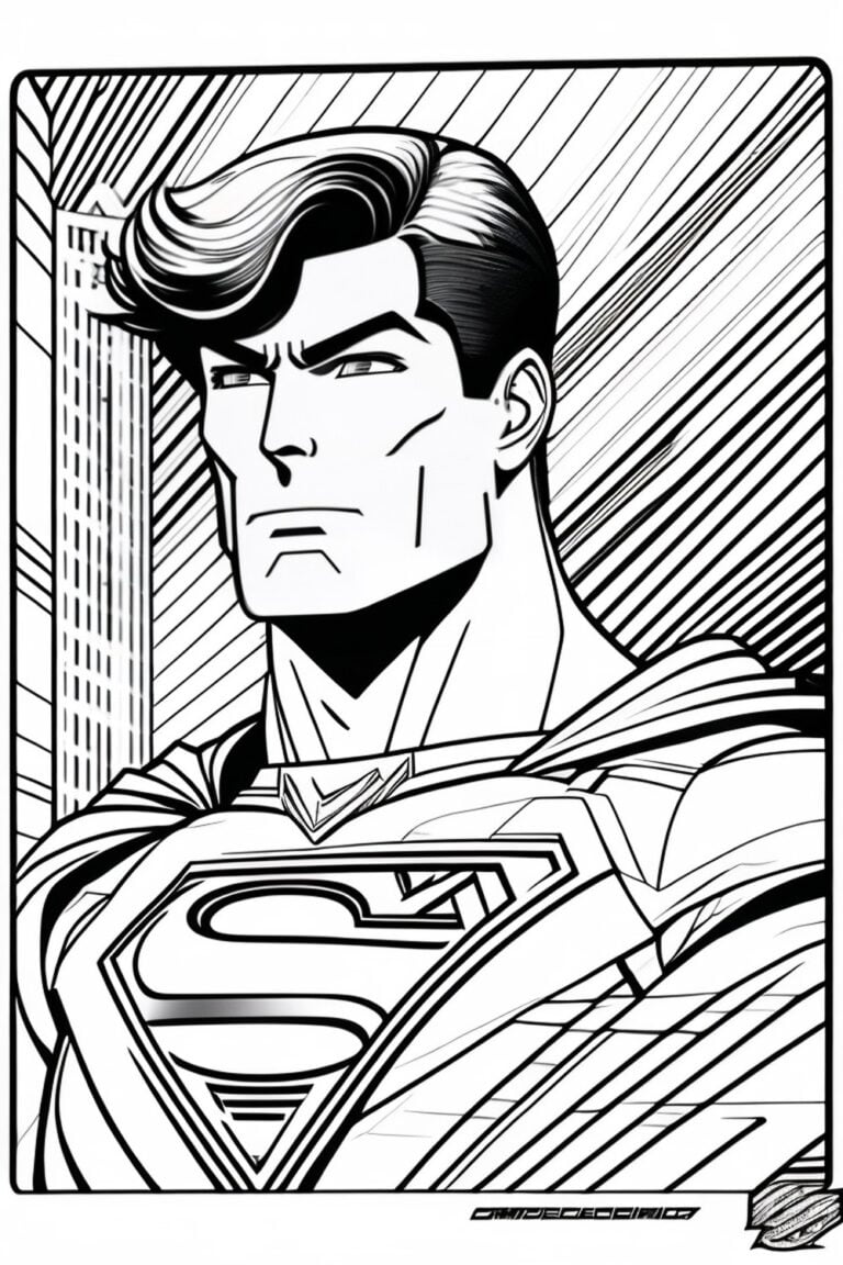 تلوين Superman 💥 - PEPE.LT