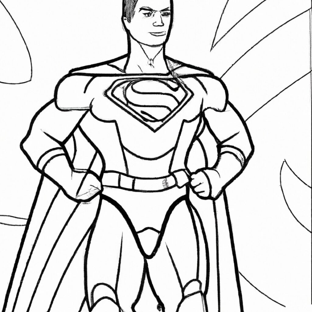 Superman en ville coloriages