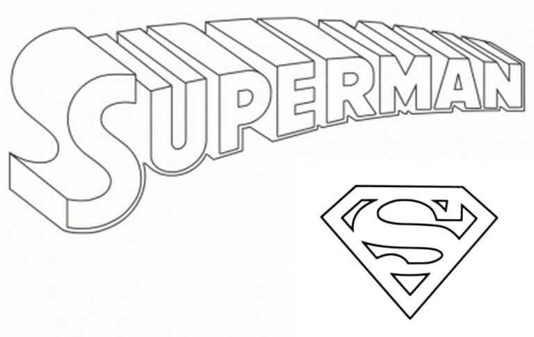 تلوين Superman 💥 - PEPE.LT