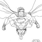 Gambar Superman untuk pewarnaan