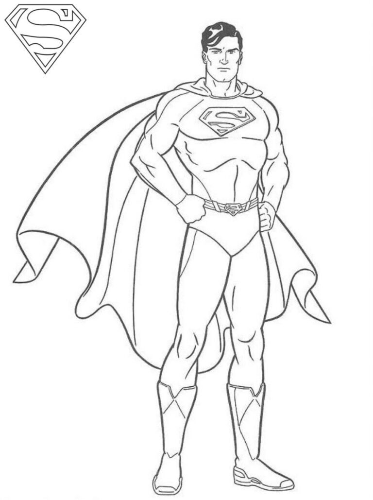 تلوين Superman 💥 - PEPE.LT