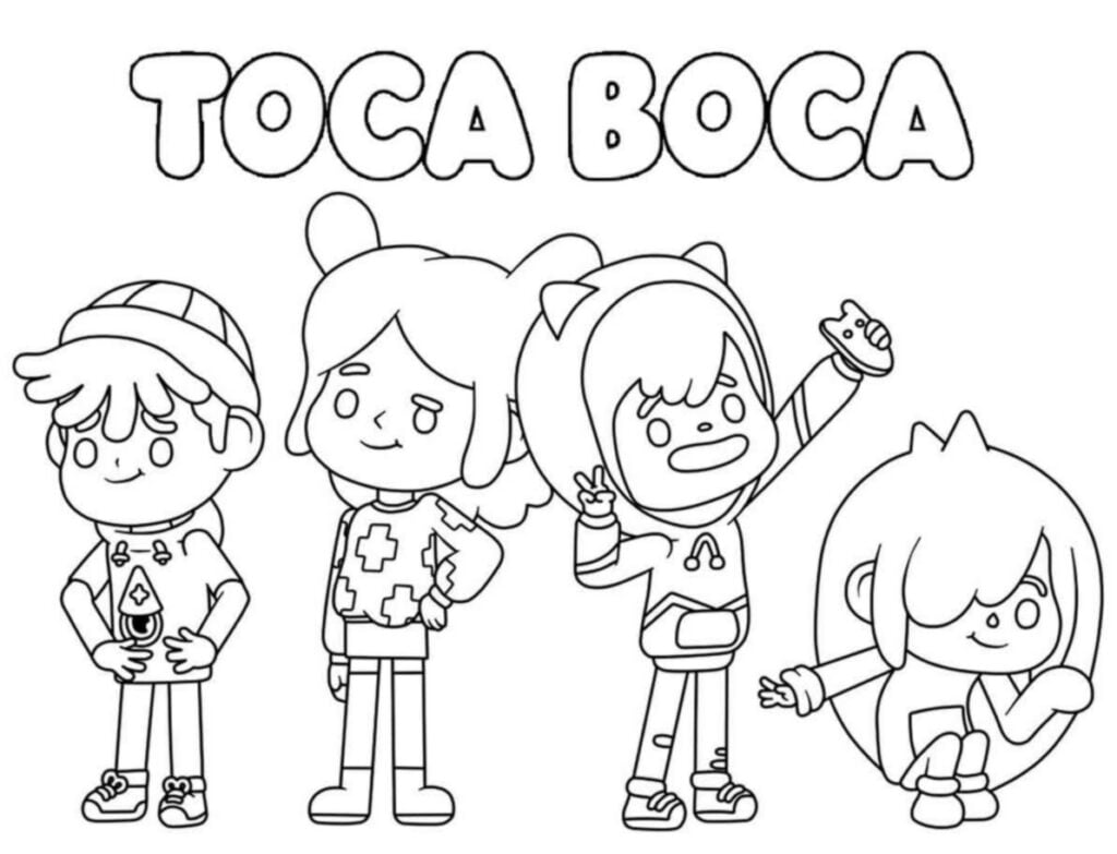 Toca Boca para colorear