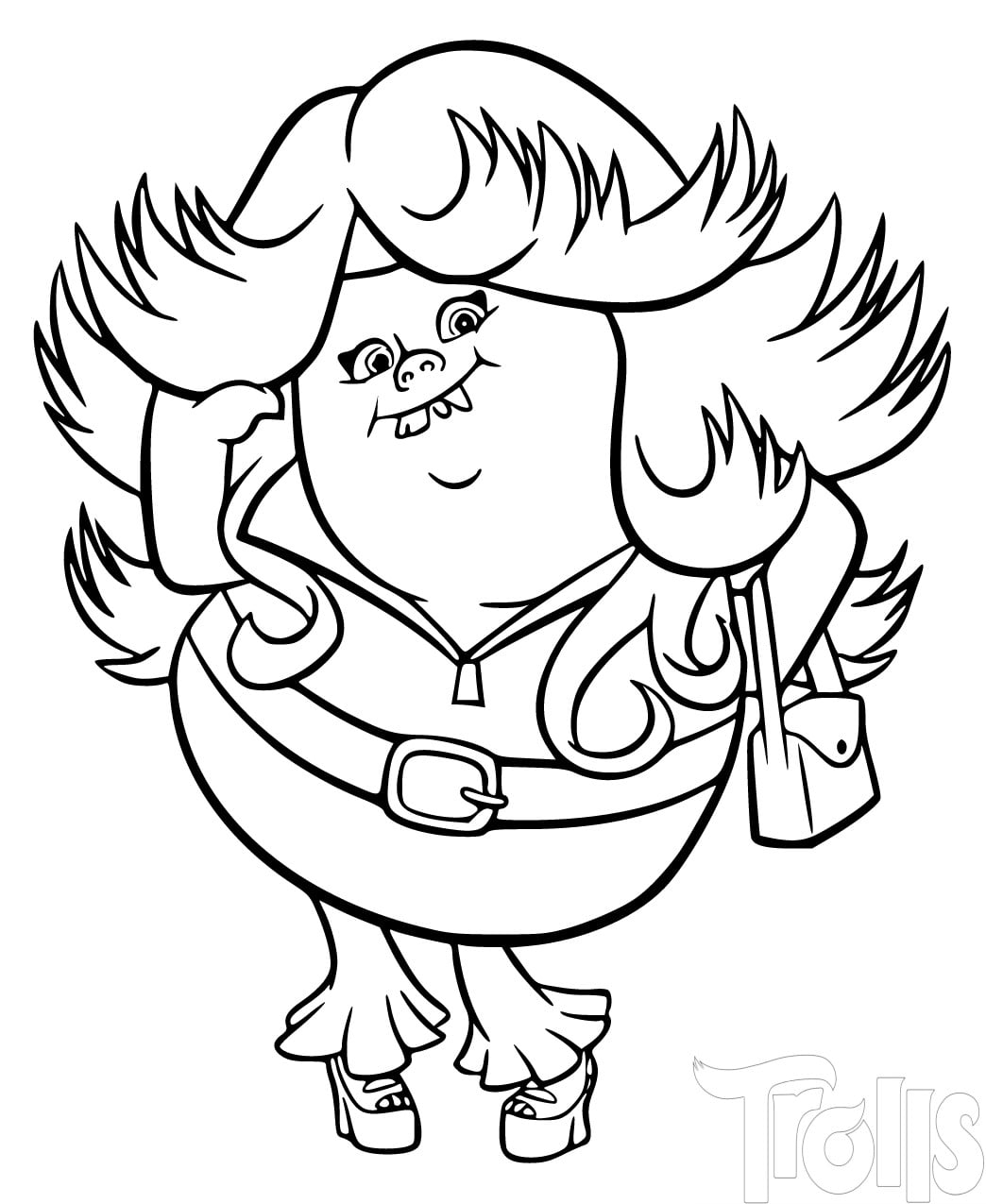 Trolls gambar untuk mewarnai 👹 – PEPE.LT