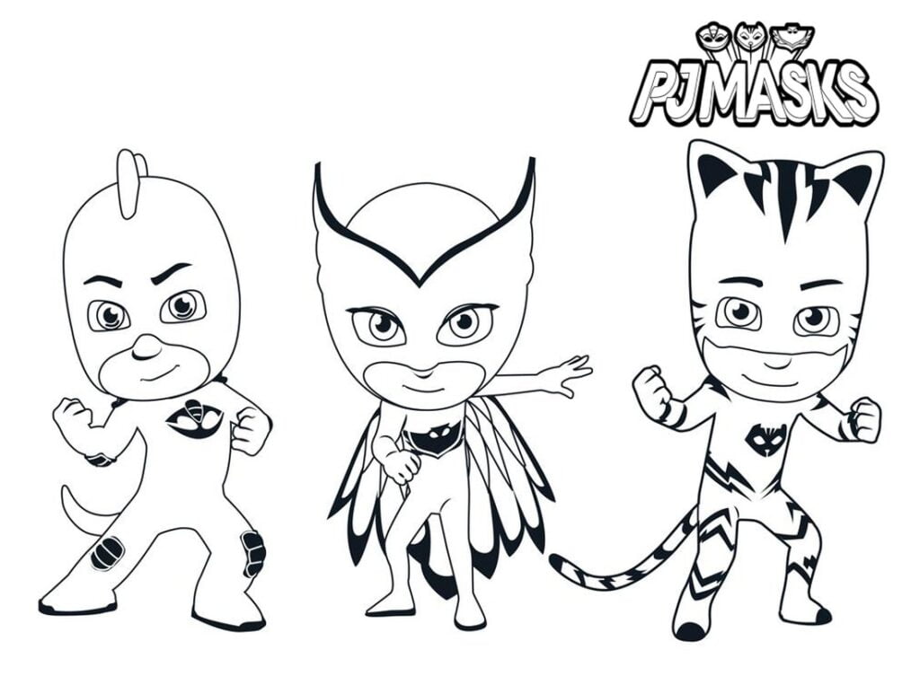 PJ Masks kleurbladsy