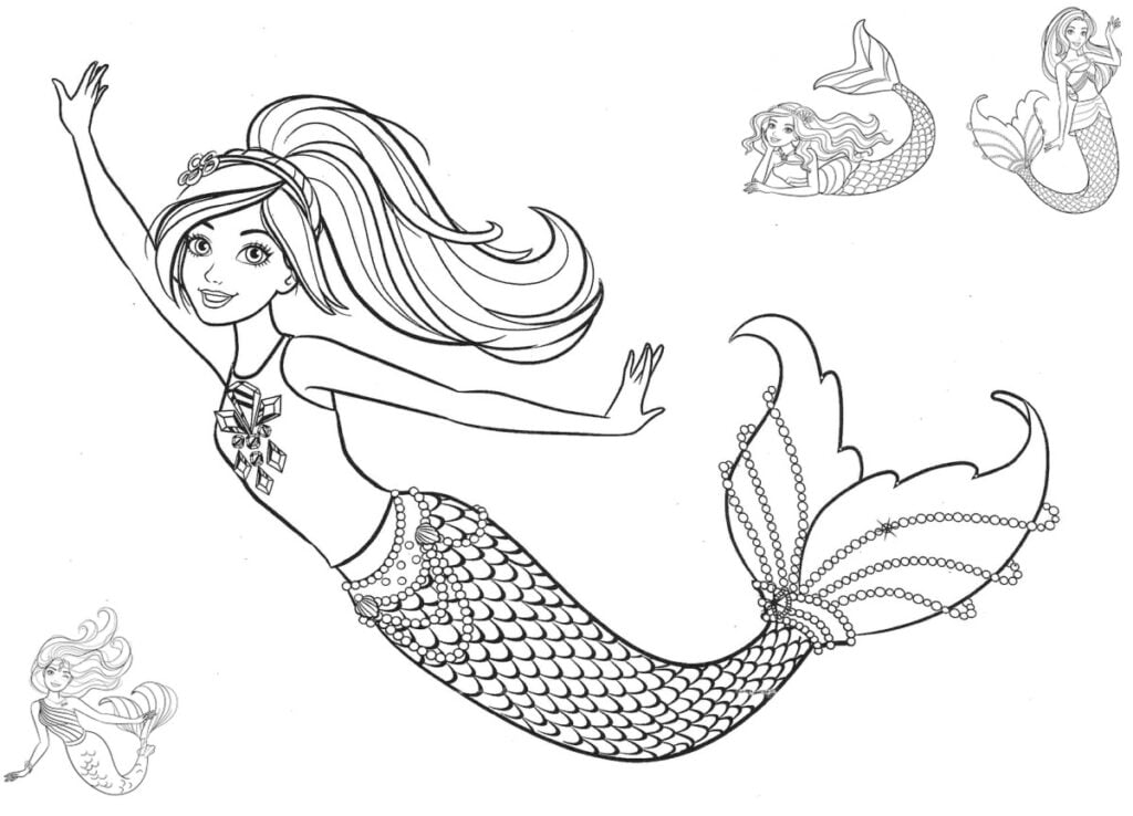 Sirenas para colorear