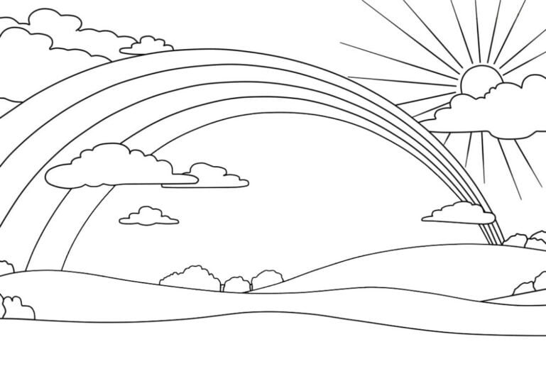 Mewarnai pelangi 🌈 - PEPE.LT