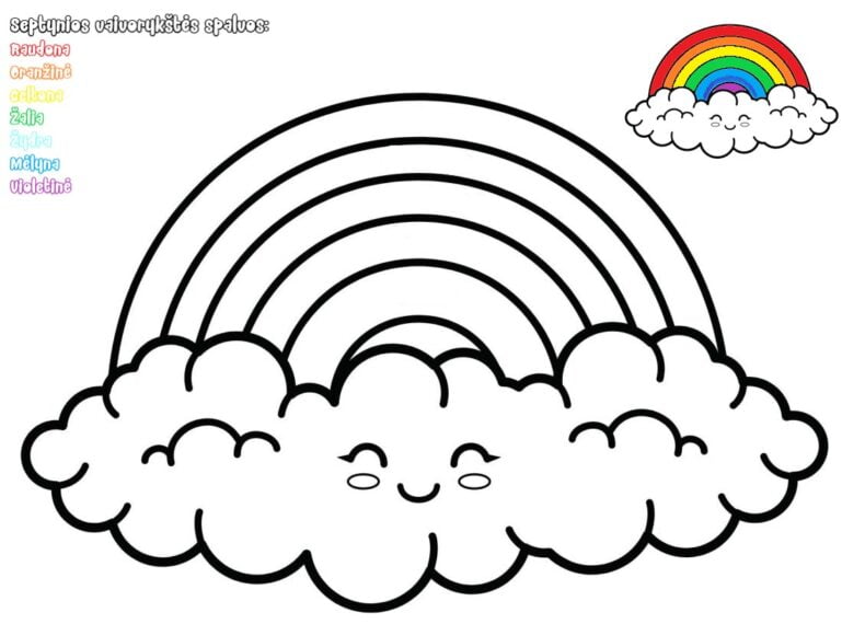 Mewarnai pelangi 🌈 - PEPE.LT