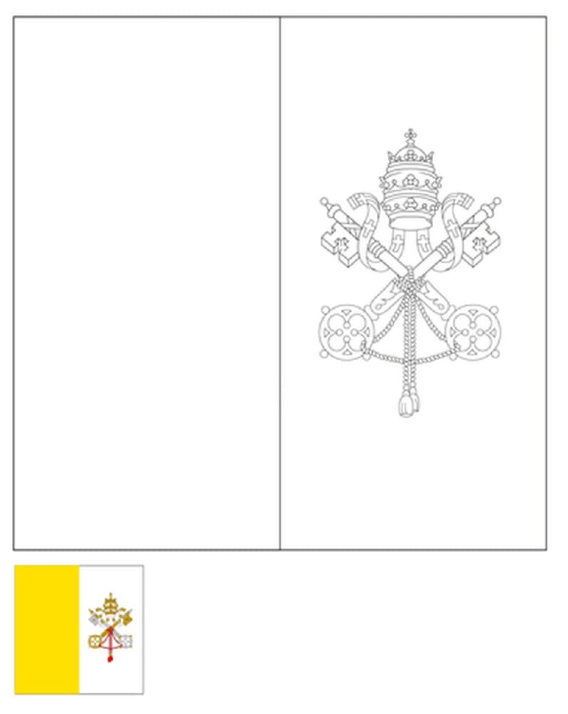 Bandeira do Vaticano, Cidade do Vaticano