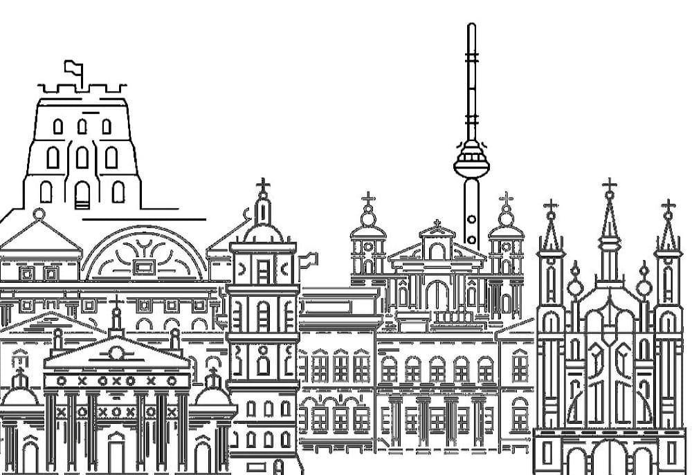 Vilnius coloriage