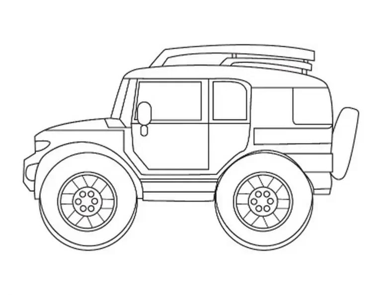 Petite voiture coloriage